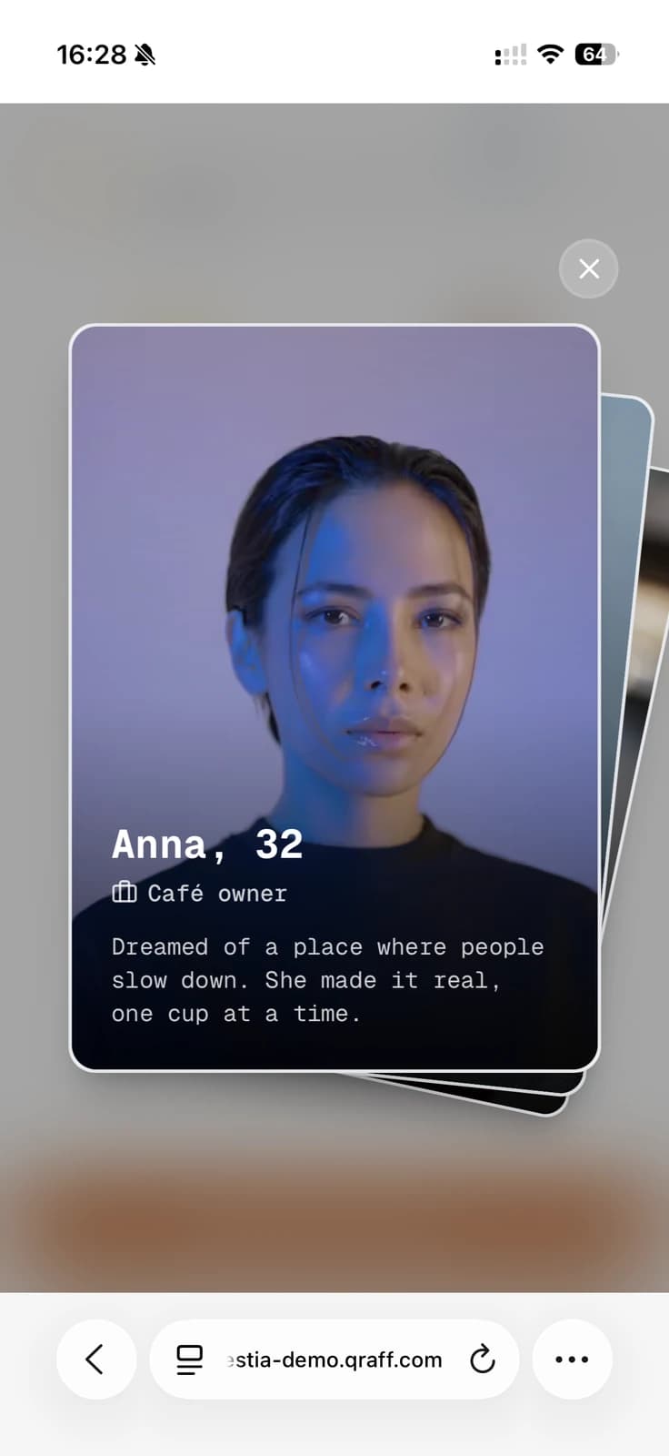 Hestia guest profile preview card